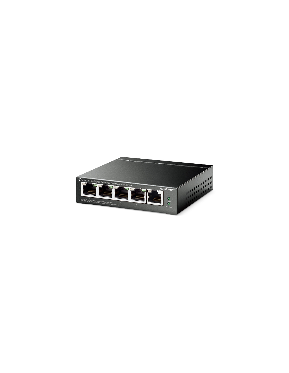 TP-Link TL-SG105PE | Managed Smart Switch | 5 Poorten | Gigabit Ethernet (10/100/1000 Mbps) | 4x PoE+