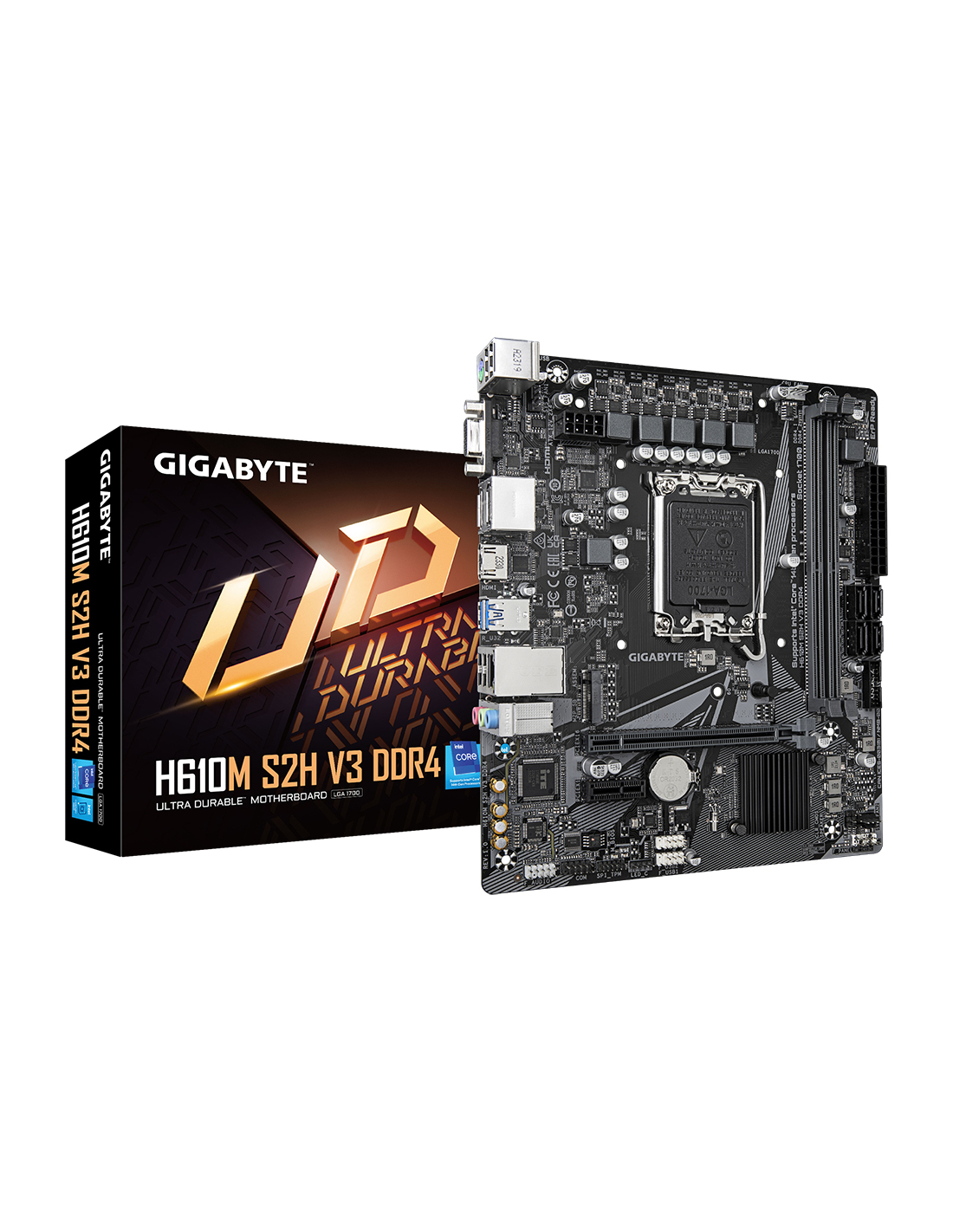 Gigabyte 1700 H610M S2H V3 DDR4 - M.2/2xDP/HDMI/VGA