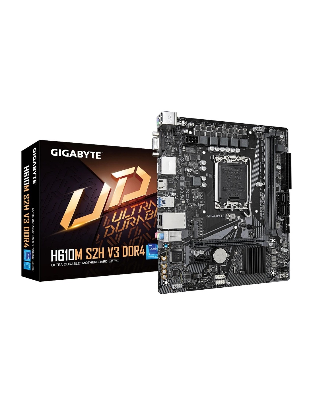 Gigabyte 1700 H610M S2H V3 DDR4 - M.2/2xDP/HDMI/VGA