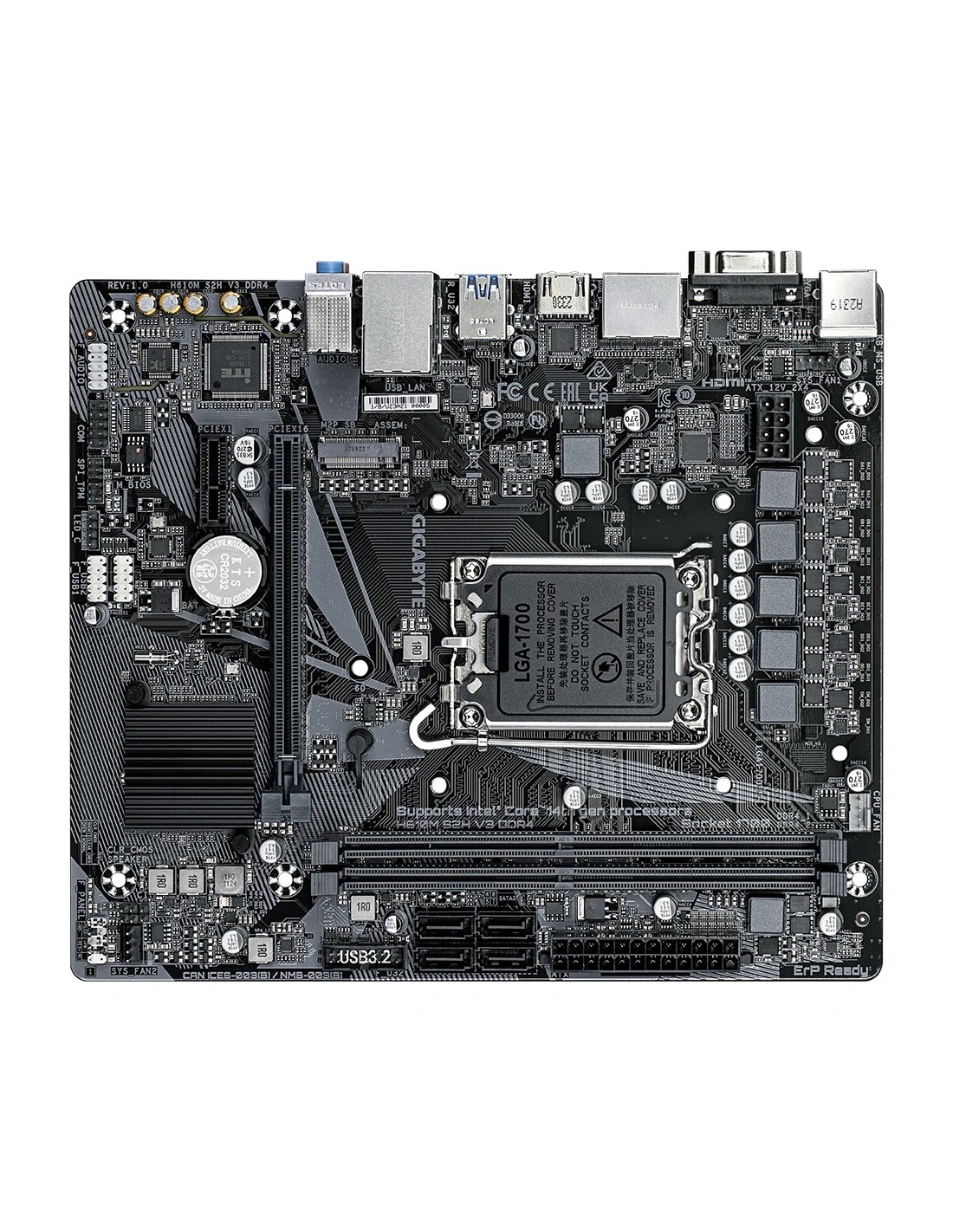 Gigabyte 1700 H610M S2H V3 DDR4 - M.2/2xDP/HDMI/VGA