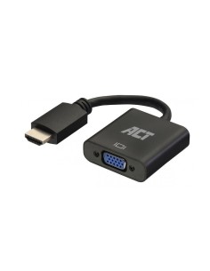 ACT AC7535 | HDMI naar VGA Adapter | 0,23 m | Zwart
