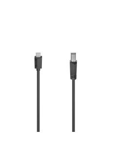 USB-C-kabel, USB-C-stekker - USB-B-stekker, USB 2.0, 480 Mbit s, 1,50 m