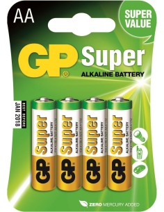 Alkaline Batterij AA 1.5 V Super 4-Blister