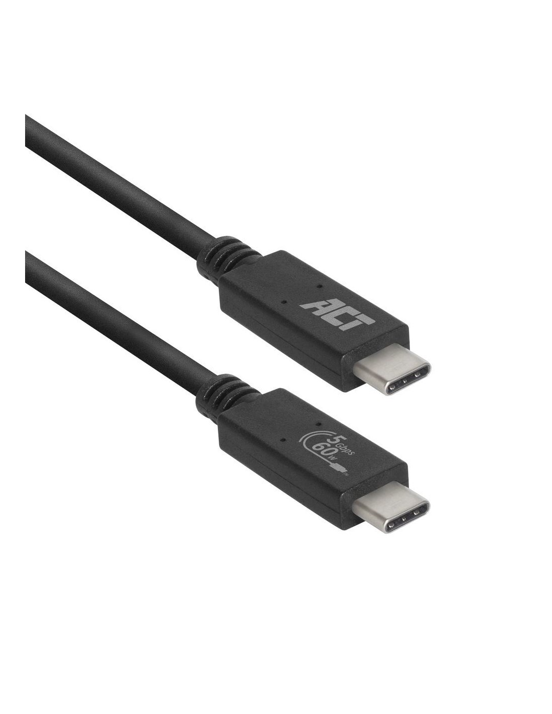 ACT AC7401 | USB 3.2 Gen 1 Kabel | USB-C naar USB-C | 1m | Zwart