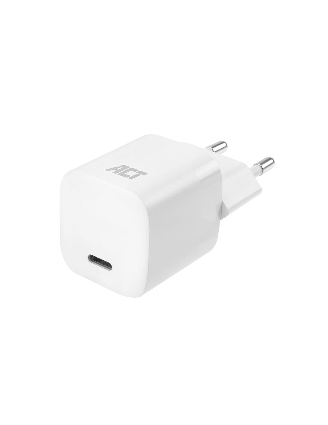 USB-C Charger Mini 110-240V 1 port GaNFast 33W white iPhone 12/13