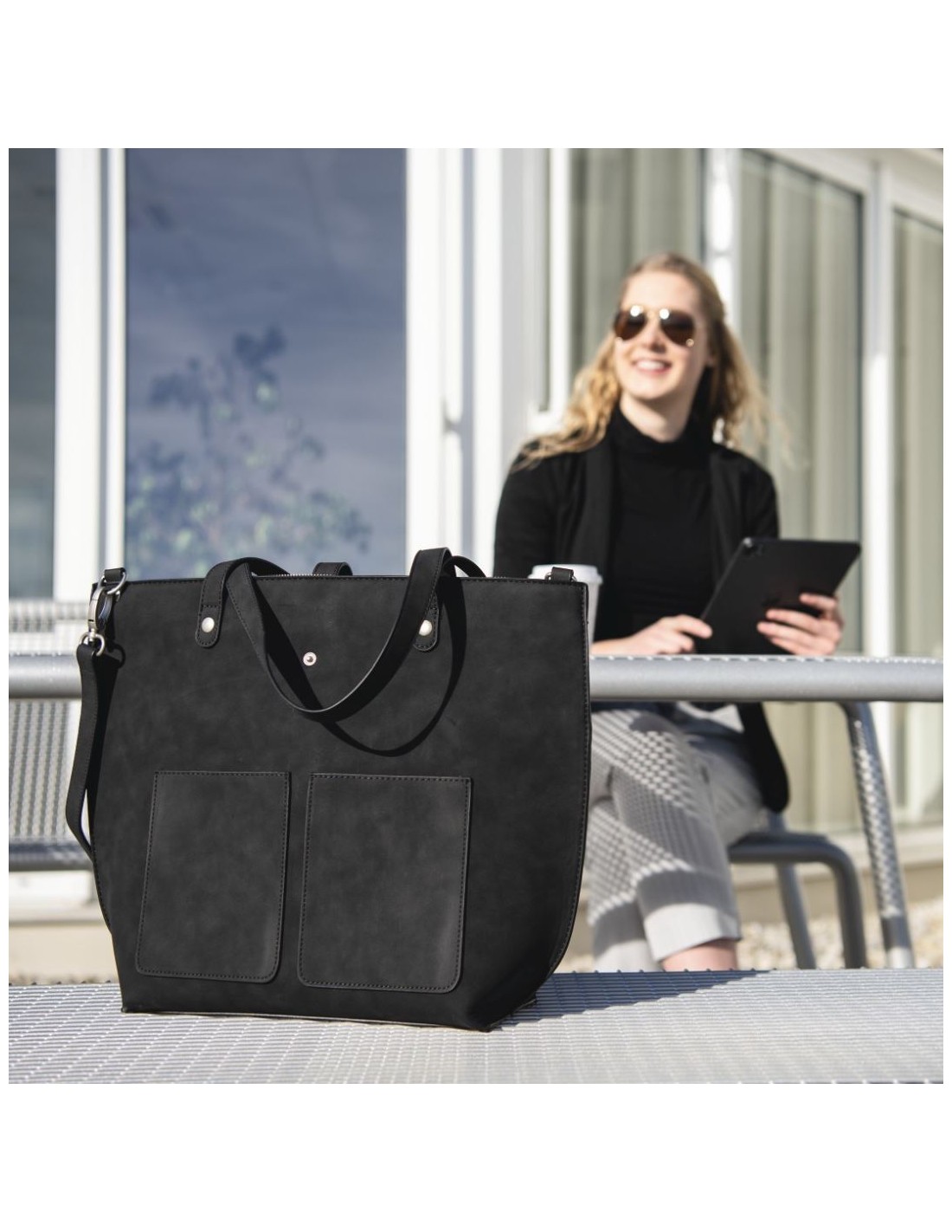 Laptop-tas Classy, Shopper, tot 40 cm (15,6), zwart