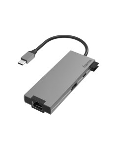 USB-C-multiport-adapter, 5-poorts, 2x USB-A, USB-C, HDMI, LAN ethernet 2