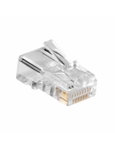 ACT AC4110 kabelconnector RJ45 | Zilver Transparant | 10 Stuks