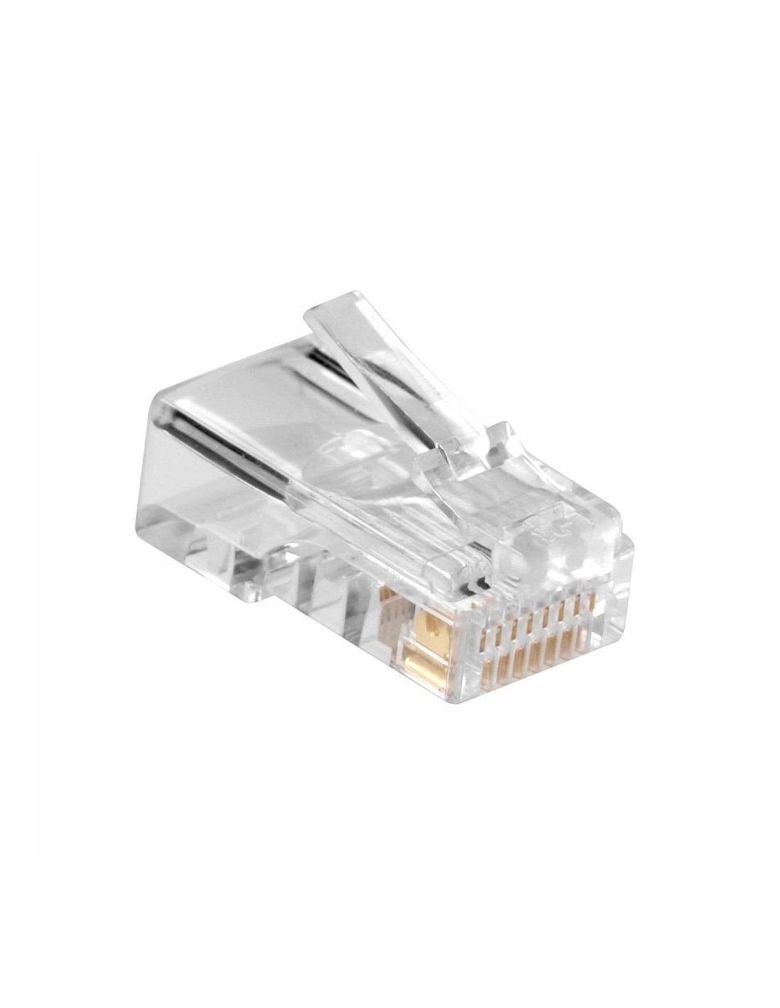 ACT AC4110 kabelconnector RJ45 | Zilver Transparant | 10 Stuks