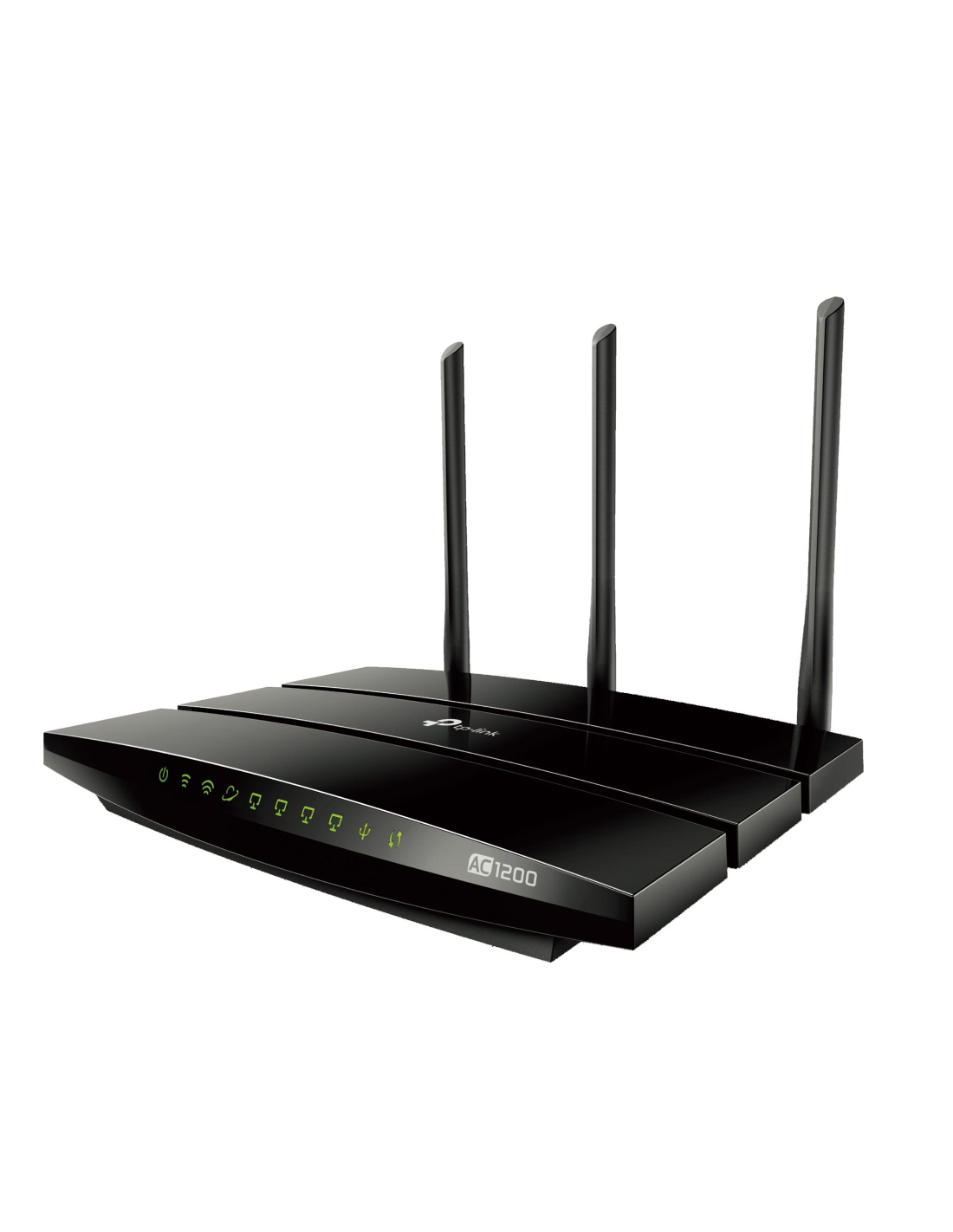 AC1200 Dual Band Wireless Gigabit Router Broadcom 867Mbps at 5GHz + 300Mbps at 2.4GHz 802.11ac/a/b/g/n 1 Gigabit WAN + 4 Gigabit