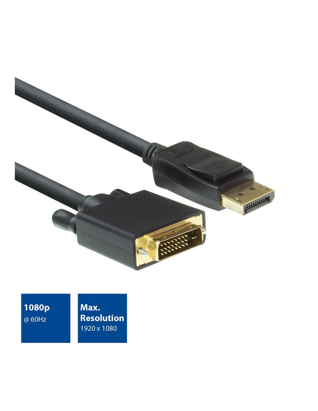 ACT AC7505 | DisplayPort naar DVI Kabel | 1,8 m | M/M