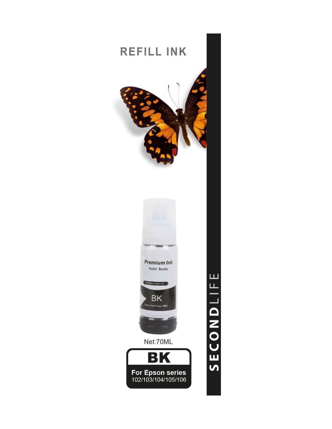 SecondLife - Epson 102 / 103 / 104 Black