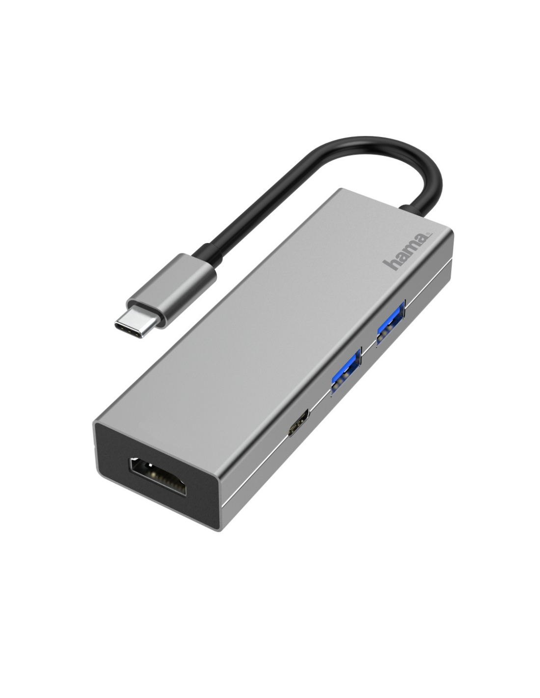 USB-C-multiport-adapter, 4-poorts, 2x USB-A, USB-C, HDMI