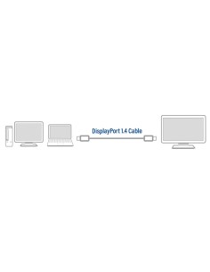 ACT AC4071 | DisplayPort 1.4 Kabel | 1,0m | Zwart 2