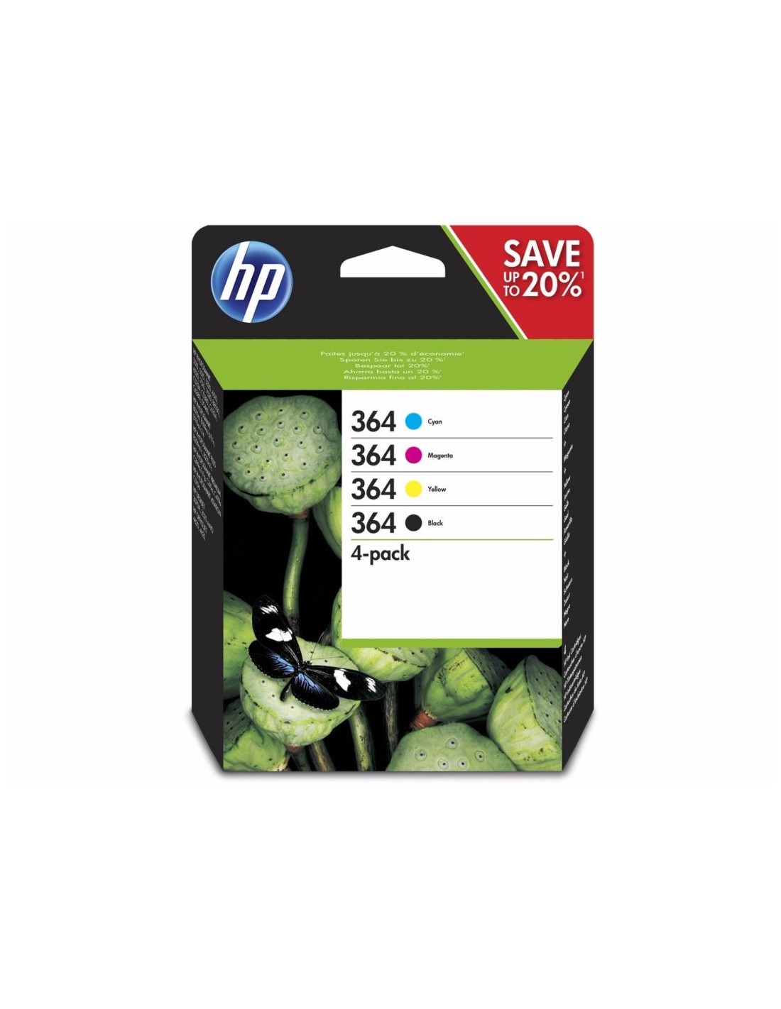 HP 364 CMYK Inkt Cartridge Combo 4-Pack