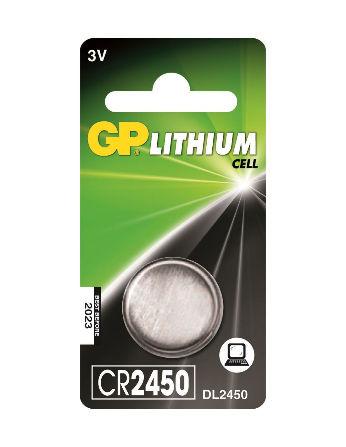 GP Lithium CR2450 Knoopcel Batterij (1-pack)