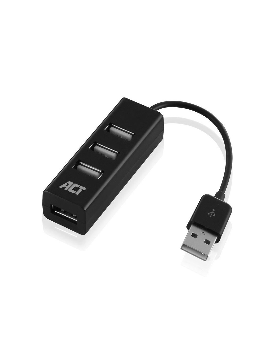 ACT AC6205 | USB 2.0 Interface Hub | 480 Mbps | Zwart