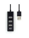 ACT AC6205 | USB 2.0 Interface Hub | 480 Mbps | Zwart
