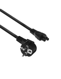 ACT AC3310 | Elektriciteitssnoer | 2 Meter | CEE7 7 naar C5 Stekker (3-Pin) | Zwart
