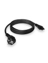 ACT AC3310 | Elektriciteitssnoer | 2 Meter | CEE7/7 naar C5 Stekker (3-Pin) | Zwart