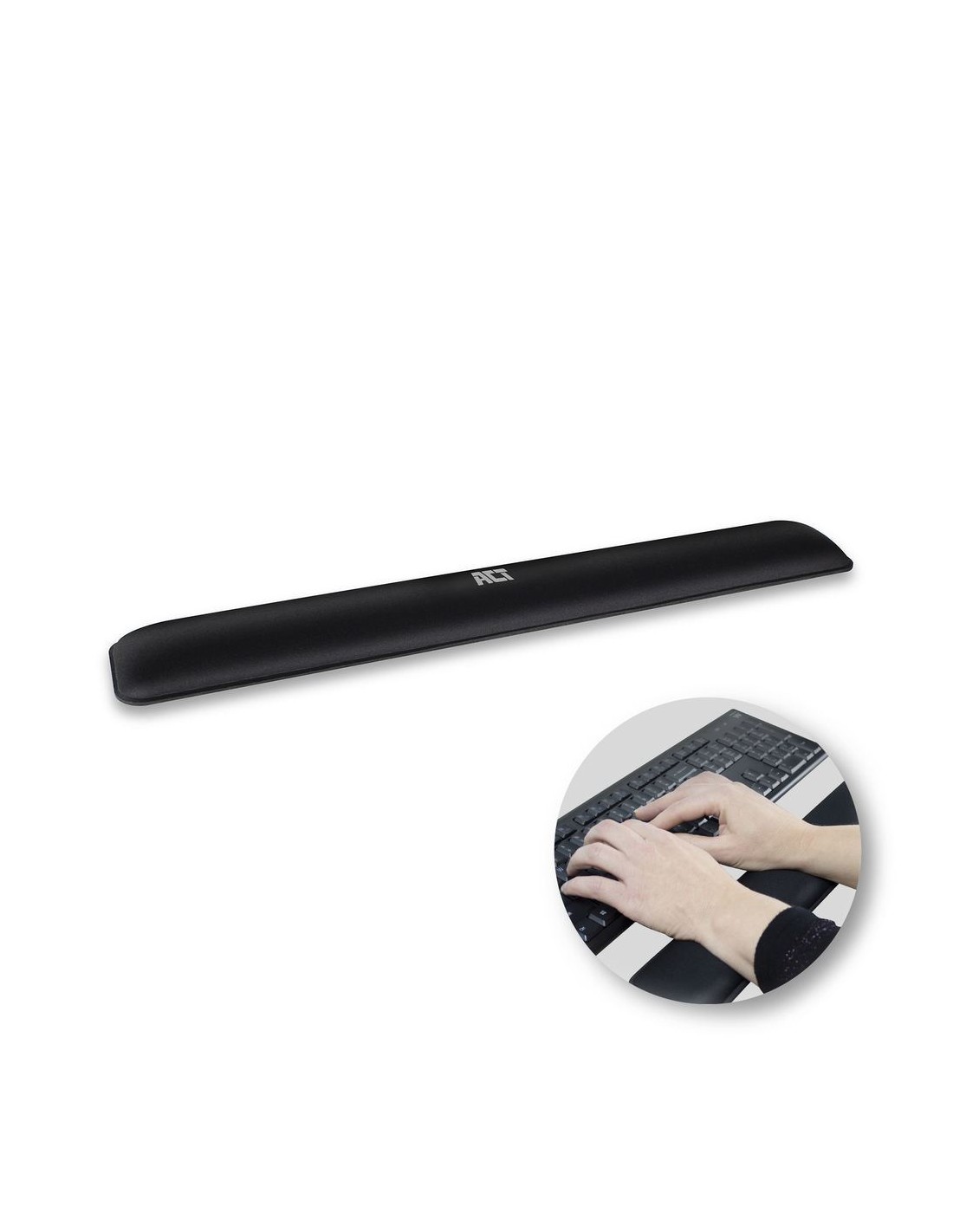 ACT AC8005 Polssteun | Polyester & Rubber | Zwart