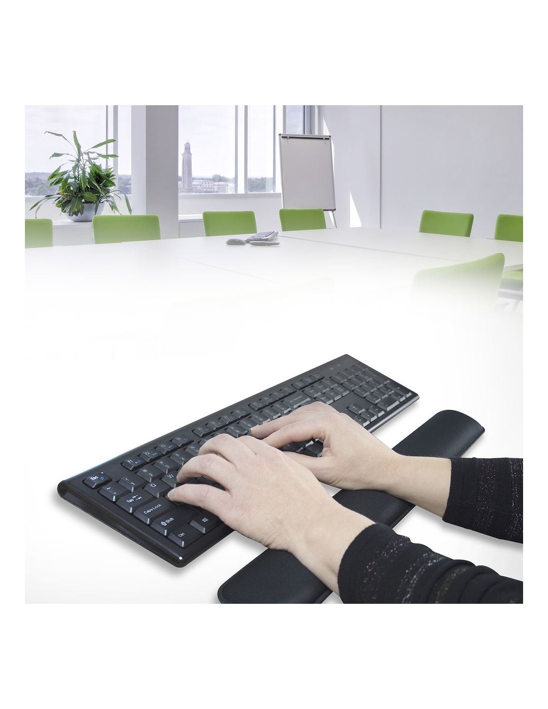 ACT AC8005 Polssteun | Polyester & Rubber | Zwart