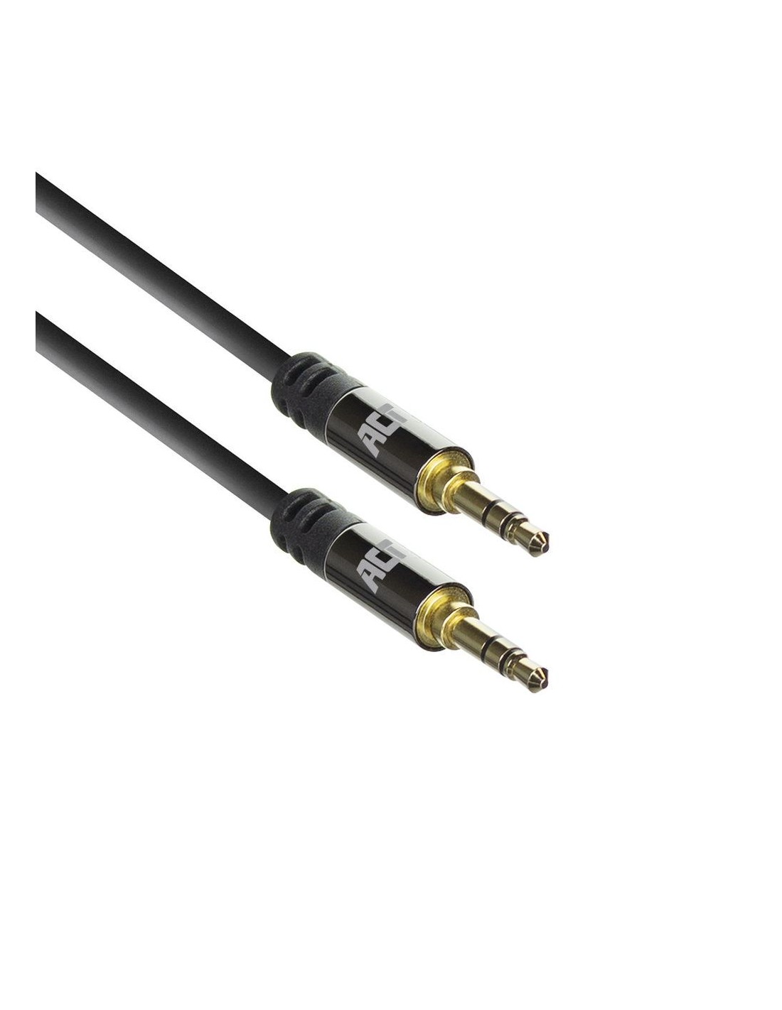 ACT AC3610 | 3.5mm Audiokabel | 1,5 Meter | Stereo Jack naar Jack | Zwart