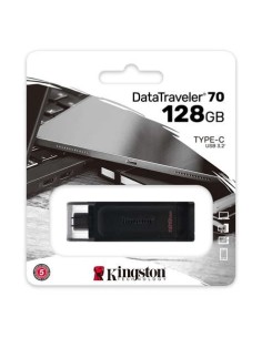 Kingston DataTraveler 70 | 128GB USB-C 3.2 Flash Drive | Zwart 2