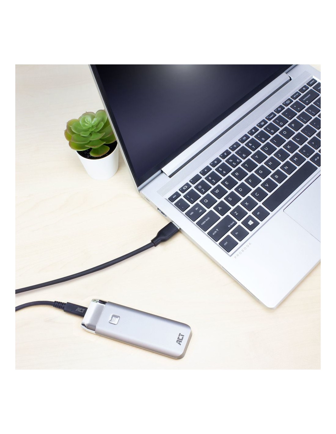 ACT AC7417 | USB 3.2 Gen 1 | USB-C naar USB-A | 2m | Zwart