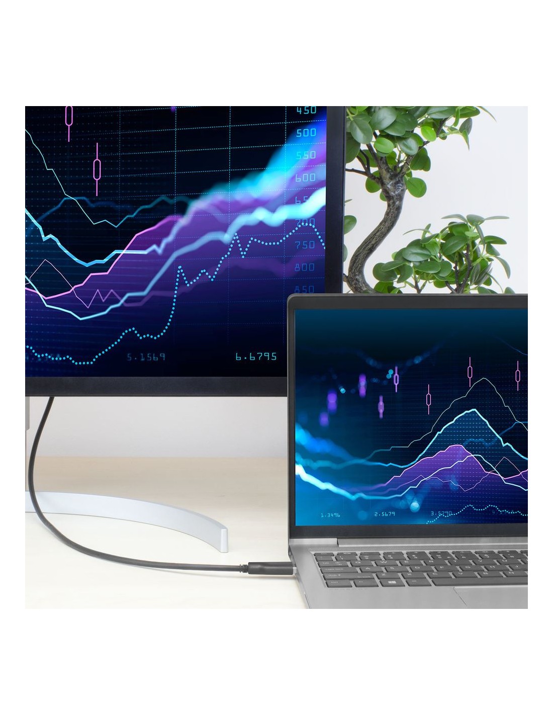 ACT AC7417 | USB 3.2 Gen 1 | USB-C naar USB-A | 2m | Zwart