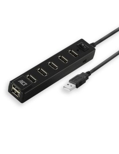 ACT AC6215 | USB 2.0 Interface Hub | 480 Mbps | Zwart 2