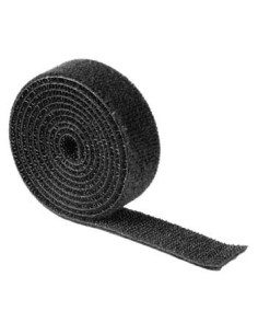 Kabel binder velcro 1 meter zwart