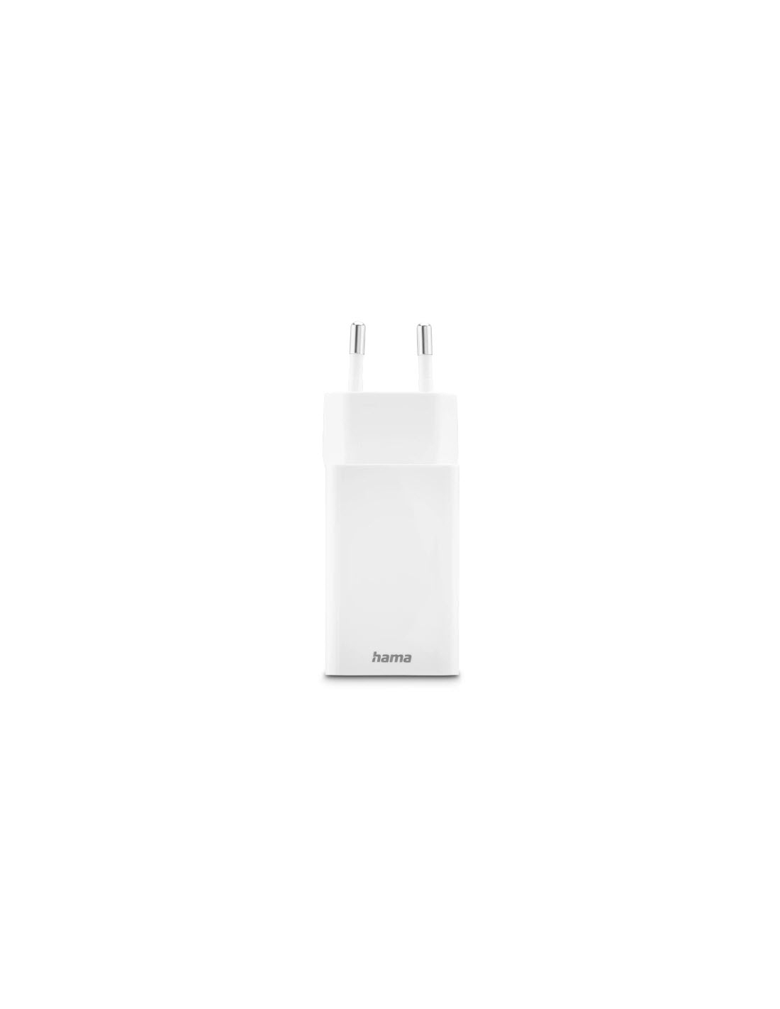 Hama Snellader, 1x USB-C PD, 1x USB-A QC, mini-oplader, 45 W, wit Adapter