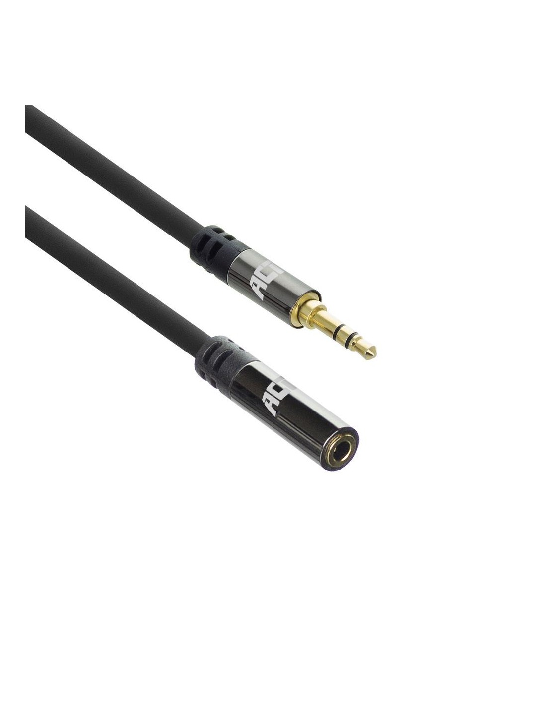 ACT AC3615 | 3.5mm Audiokabel | 2 Meter | Stereo Jack naar Jack | Zwart