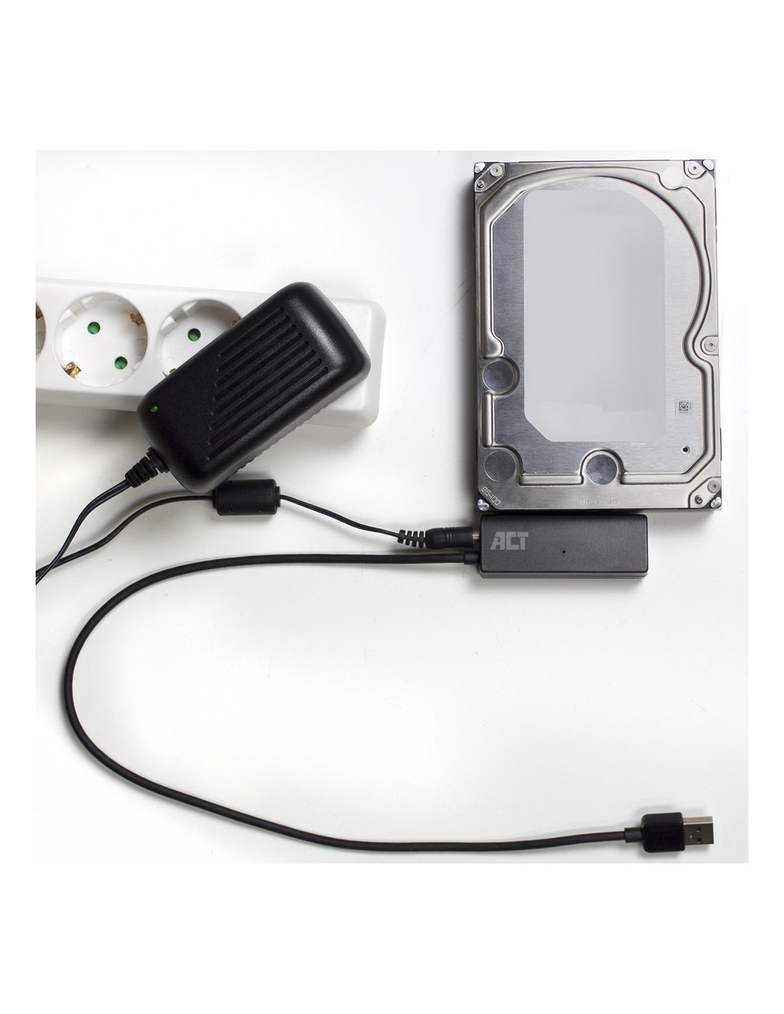 ACT AC1515 | 2,5 inch & 3,5 inch SATA HDD SSD naar USB 3.2 Gen 1 Adapter