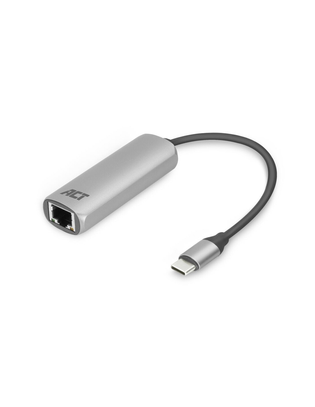 ACT AC7335 | USB-C naar Gigabit Ethernet Adapter | 10 100 1000 Mbps | Plug & Play