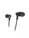 Oordopjes Joy, in-ear, microfoon, platte kabel, zwart