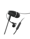 Oordopjes Joy, in-ear, microfoon, platte kabel, zwart