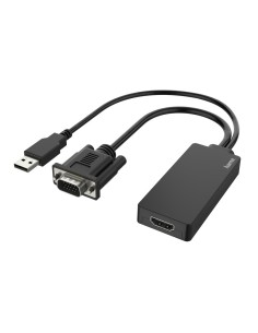 Video-adapter, VGA+USB-stekker - HDMI-aansluiting, Full-HD 1080p