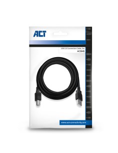 ACT AC3045 | USB 2.0 Kabel | USB-A naar USB-B | 5m | Zwart 2