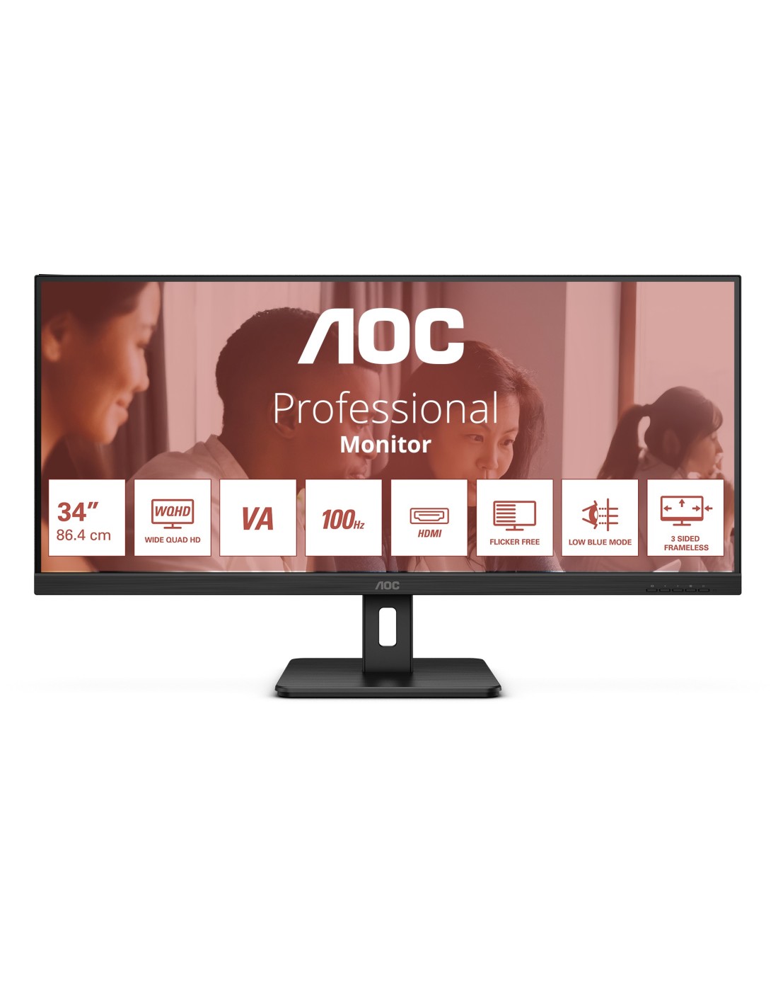 AOC U34E2M 34" | UWQHD 3440x1440 | VA | 100Hz | 4ms | Ultrawide Monitor