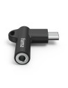 Hama Aux-adapter USB-C-3.5mm jack aansluiting, 90 hoekstekker, zwart Audio