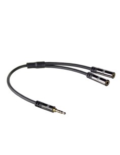 ACT AC3620 | 3.5mm Splitterkabel | 0,15 Meter | 1x Male naar 2x Female | Zwart 2