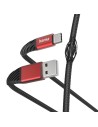 Hama Hama Oplaadkabel "Extreme", USB-A - USB-C, 1,5 m, nylon, zwart rood Kabel