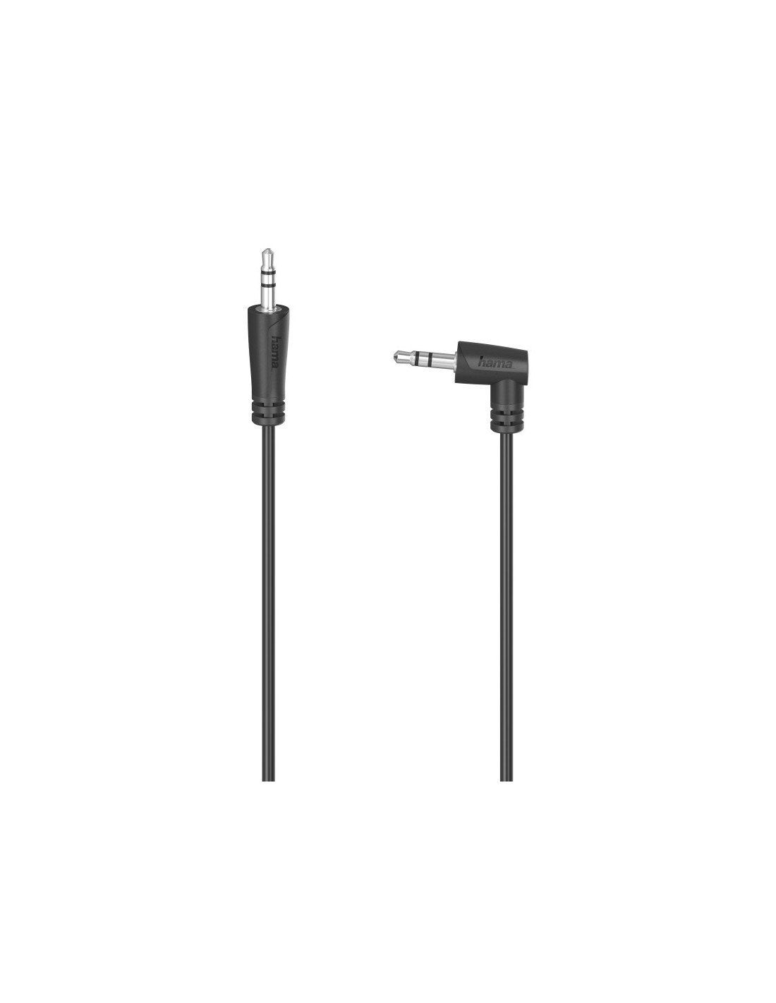 Audiokabel, 3,5-mm-jack-st. 90°- 3,5-mm-jack-st., stereo, 0,5 m