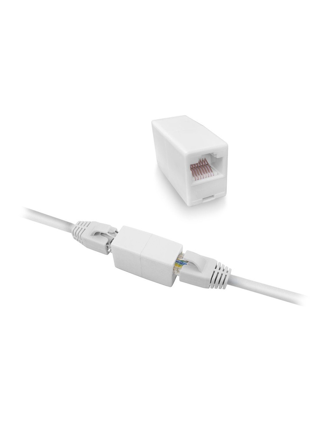 ACT AC4105 kabel-verlengstuk | RJ-45 | Wit