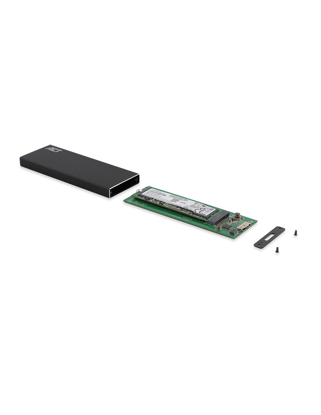 ACT AC1600 | USB 3.2 Gen1 M.2 SATA SSD Behuizing | Aluminium | 5 Gbps
