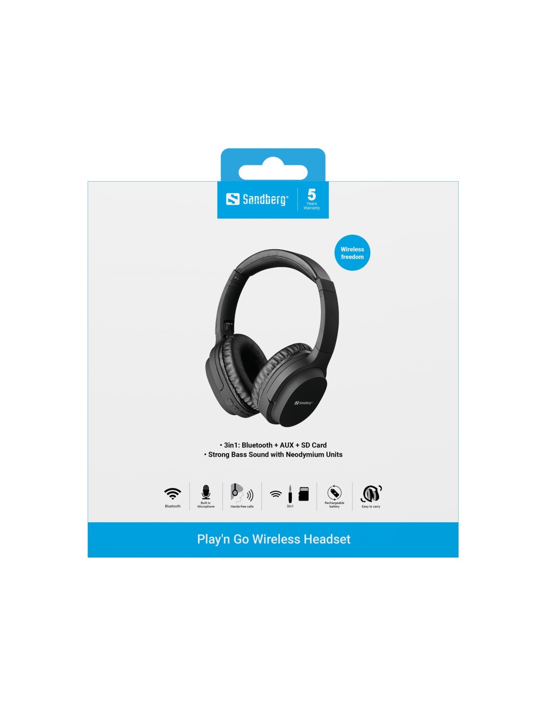 Sandberg Plan'n Go Wireless Headset Geluid