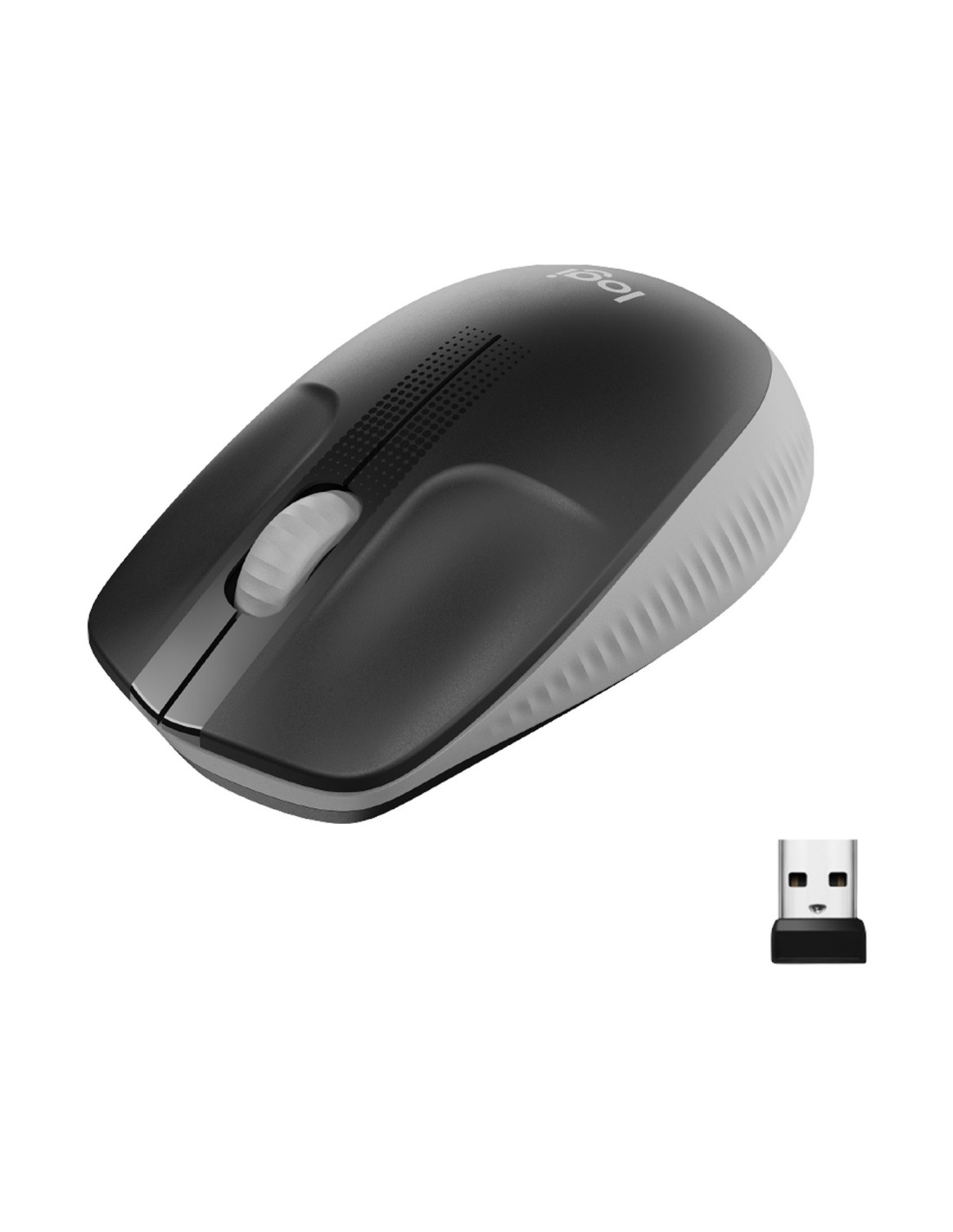 M190 Full-size wireless mouse - MID GREY - EMEA