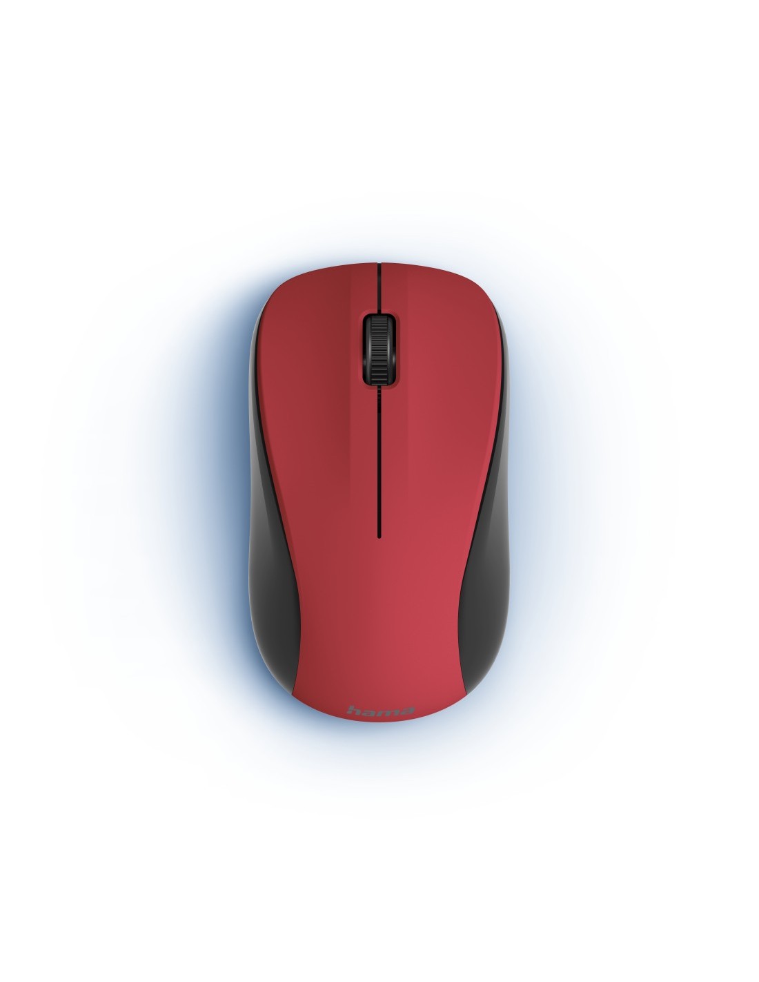 Optische draadloze muis met 3 knoppen MW-300 V2, geluidloos, USB-ontv.,rood